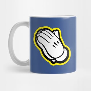 Praying hands-yellow Mug